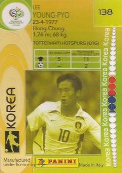 2006 Panini World Cup #138 Lee Young-Pyo Back