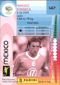 2006 Panini World Cup #147 Francisco Fonseca Back