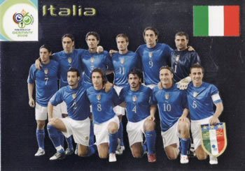 2006 Panini World Cup #21 Italia Front