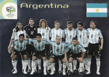 2006 Panini World Cup #6 Argentina Front