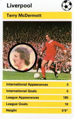 1980 Top Trumps British Strikers #NNO Terry McDermott Front