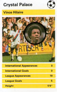 1980 Top Trumps British Strikers #NNO Vince Hilaire Front