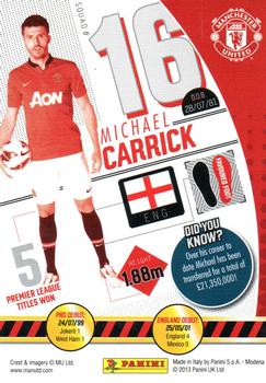2013-14 Panini Manchester United #40 Michael Carrick Back