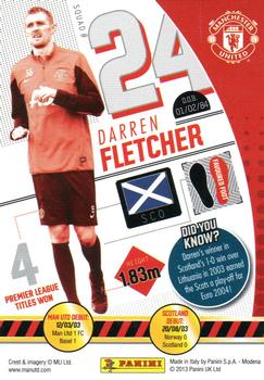 2013-14 Panini Manchester United #61 Darren Fletcher Back