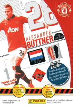 2013-14 Panini Manchester United #70 Alexander Buttner Back