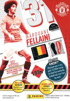 2013-14 Panini Manchester United #79 Marouane Fellaini Back