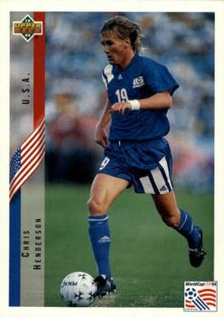 1994 World Cup Soccer World Cup USA 94 Gallery Card WI3 Chris Henderson 
