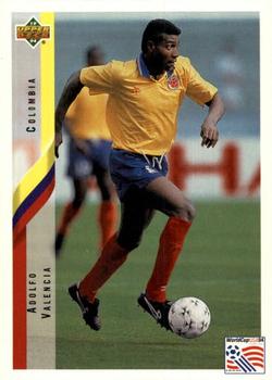 1994 Upper Deck World Cup Contenders English/German #39 Adolfo Valencia Front