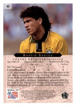 1994 Upper Deck World Cup Contenders English/German #63 Marcio Santos Back