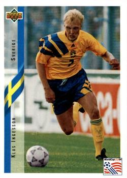1994 Upper Deck World Cup Contenders English/German #68 Klas Ingesson Front