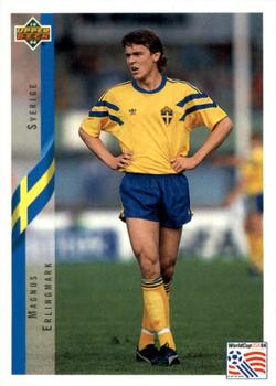 1994 Upper Deck World Cup Contenders English/German #80 Magnus Erlingmark Front