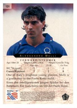 1994 Upper Deck World Cup Contenders English/German #131 Alessandro Melli Back