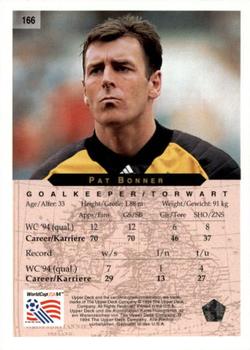 1994 Upper Deck World Cup Contenders English/German #166 Pat Bonner Back