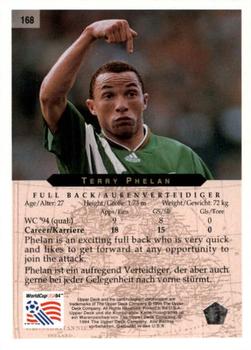 1994 Upper Deck World Cup Contenders English/German #168 Terry Phelan Back