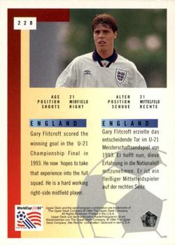 1994 Upper Deck World Cup Contenders English/German #228 Garry Flitcroft Back