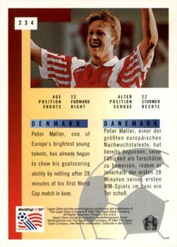 1994 Upper Deck World Cup Contenders English/German #234 Peter Moller Back