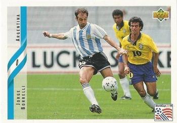 1994 Upper Deck World Cup Contenders English/German #252 Jorge Borelli Front