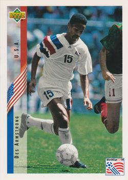 1994 Upper Deck World Cup Contenders English/German #2 Desmond Armstrong Front