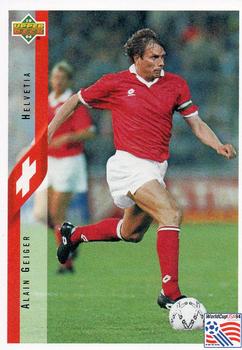 1994 Upper Deck World Cup Contenders English/German #107 Alain Geiger Front