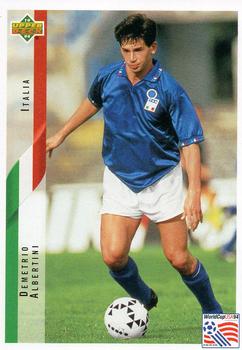 1994 Upper Deck World Cup Contenders English/German #122 Demetrio Albertini Front