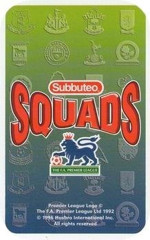 1996 Subbuteo Squads Premier League #NNO Andrea Silenzi Back