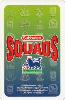 1996 Subbuteo Squads Premier League #NNO Des Walker Back