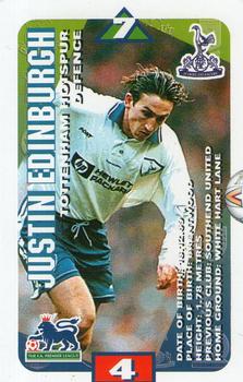 1996 Subbuteo Squads Premier League #NNO Justin Edinburgh Front
