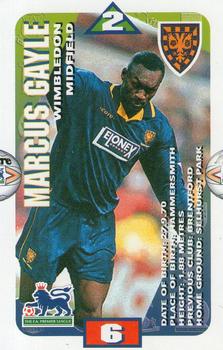 1996 Subbuteo Squads Premier League #NNO Marcus Gayle Front