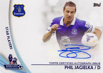 2013-14 Topps Premier Gold - Star Players Autographs #SP-PJ Phil Jagielka Front