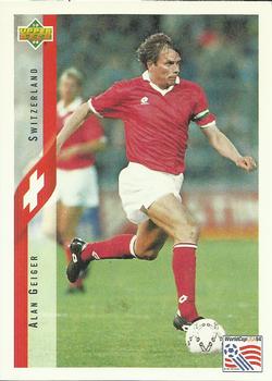 1994 Upper Deck World Cup Contenders English/Spanish #132 Alain Geiger Front