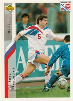 1994 Upper Deck World Cup Contenders English/Spanish #250 Andrei Kanchelskis Front