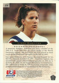 1994 Upper Deck World Cup Contenders English/Spanish #274 Linda Hamilton Back