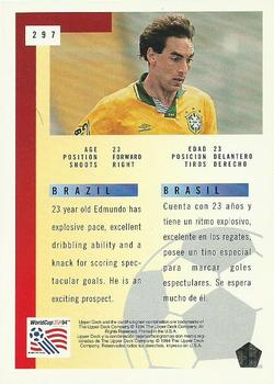 1994 Upper Deck World Cup Contenders English/Spanish #297 Edmundo Back