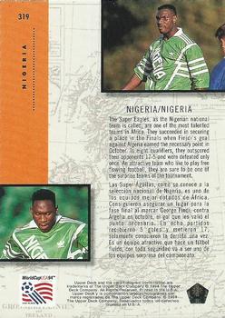 1994 Upper Deck World Cup Contenders English/Spanish #319 1994 Nigeria Back