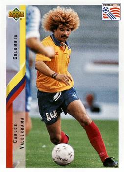 1994 Upper Deck World Cup Contenders English/Spanish #54 Carlos Valderrama Front