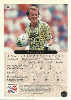 1994 Upper Deck World Cup Contenders English/Spanish #66 Taffarel Back