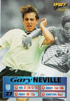 1996 Panini Gold England Stars Euro #27 Gary Neville Front