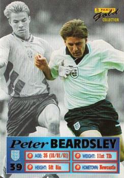 1996 Panini Gold England Stars Euro #39 Peter Beardsley Front