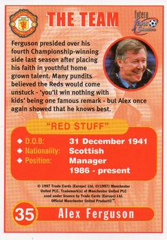 1997-98 Futera Manchester United Fans' Selection #35 Alex Ferguson Back