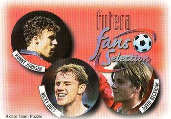 1997-98 Futera Manchester United Fans' Selection #1 Team Puzzle Front
