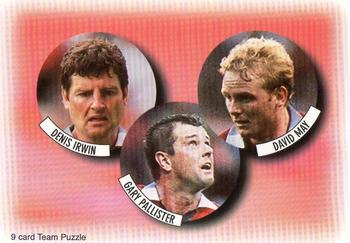 1997-98 Futera Manchester United Fans' Selection #4 Team Puzzle Front