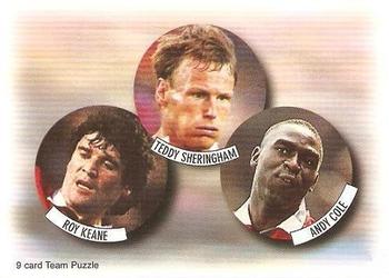 1997-98 Futera Manchester United Fans' Selection #5 Team Puzzle Front