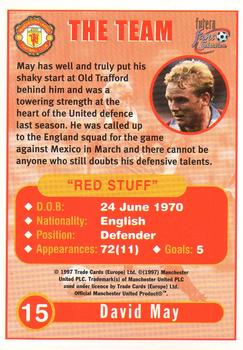 1997-98 Futera Manchester United Fans' Selection #15 David May Back