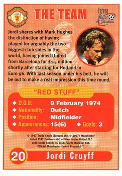 1997-98 Futera Manchester United Fans' Selection #20 Jordi Cruyff Back