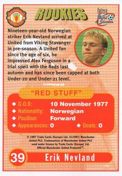 1997-98 Futera Manchester United Fans' Selection #39 Erik Nevland Back