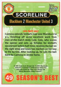 1997-98 Futera Manchester United Fans' Selection #49 Blackburn Rovers 2 Manchester United 3 Back