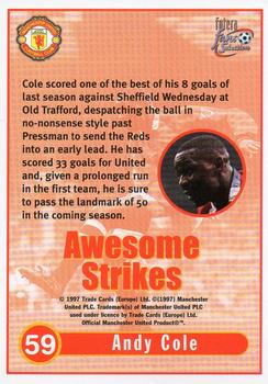 1997-98 Futera Manchester United Fans' Selection #59 Andy Cole Back