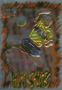 1999 Futera Arsenal Fans' Selection - Hot Shots Chrome Embossed #HS1 Dennis Bergkamp Front