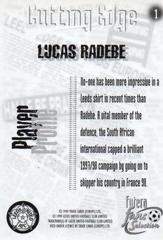 1999 Futera Leeds United Fans' Selection #1 Lucas Radebe Back