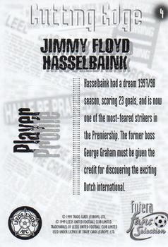 1999 Futera Leeds United Fans' Selection #4 Jimmy Floyd Hasselbaink Back